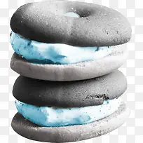 蓝色甜甜圈