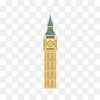 英国淡黄的大本钟