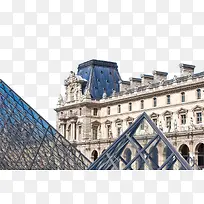 法国古典主义建筑巴黎卢浮宫免抠