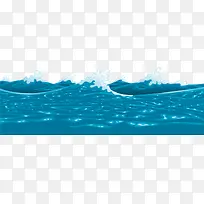 蓝色海水