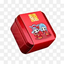 红色喜糖包装和设计