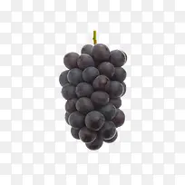 一串新鲜的黑色葡萄