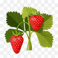 卡通水果补充维生素营养草莓