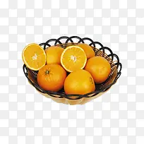 果篮里的橙子