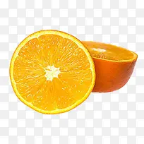 切开的橙子素材
