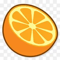 切开的橙子PNG下载