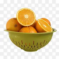 篮子里的新鲜脐橙