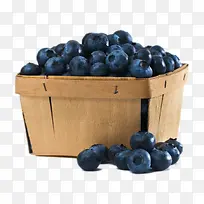 实物篮子里的野生蓝莓