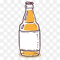 卡通手绘一瓶饮料