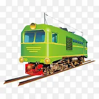 绿色绿皮火车