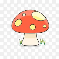 可爱卡通彩绘蘑菇头
