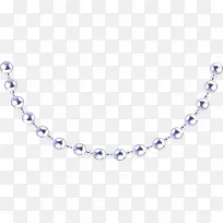 紫色珍珠项链