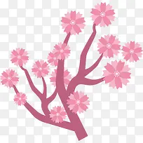 创意设计粉色樱花设计素材