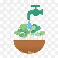 手绘滴水公益宣传广告海报