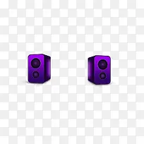 紫色音响
