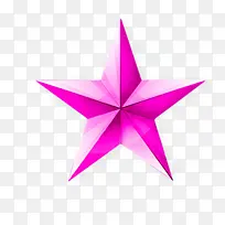 粉红色的五角星