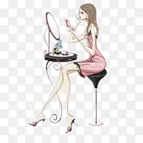 化妆女生