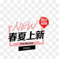 NEW春夏上新艺术字