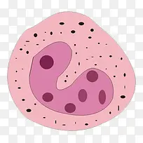 可爱粉红色医学细胞图形
