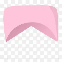 粉红色的护士帽PNG下载