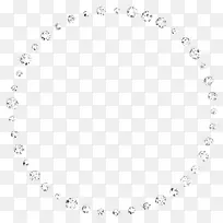 白色水晶圆环
