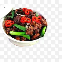 辣椒圈干锅鸭食品餐饮