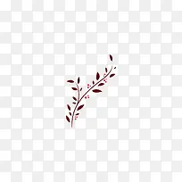 棕红色的树枝