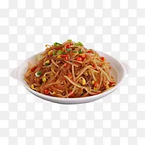 豆芽美味诱人炒粉干