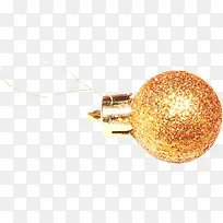 金色绳子圣诞彩球