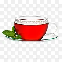 透明茶杯红茶