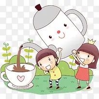 茶壶png元素