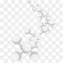 卡通基因化工生物链矢量图