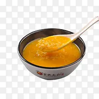 小米粥美食实物碗装