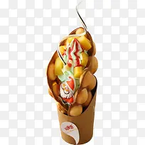 美食甜品鸡蛋煎饼冰淇淋