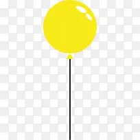 纯黄色气球