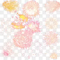 粉黄色礼花