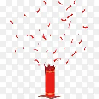 红色节庆新年鞭炮