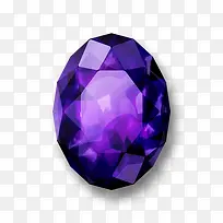 圆形紫色钻石