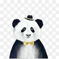 熊猫绅士素材图片