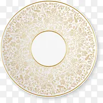 金色花纹圆盘