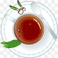 卡通生姜红茶设计素材