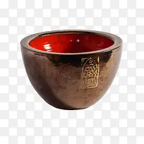 中国风棕色蓄水陶缸