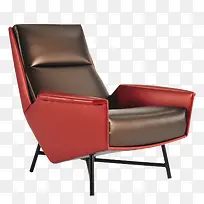 暗红色时尚装饰单人沙发