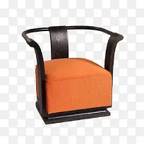 橘色创意单椅