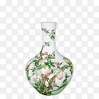 花草图案古代瓷瓶
