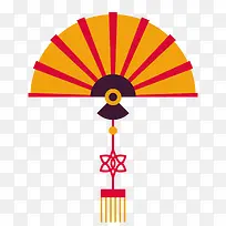 中国风扇子设计矢量图