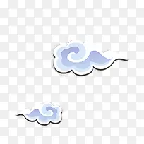 高清中式漂浮云朵