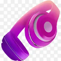 紫色耳机数码