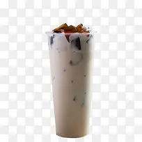 满满的一杯仙草奶茶