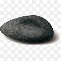 底纹黑色岩石山石